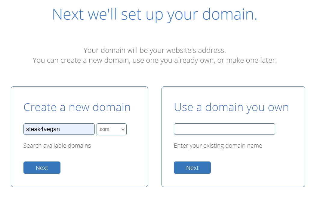 create new domain