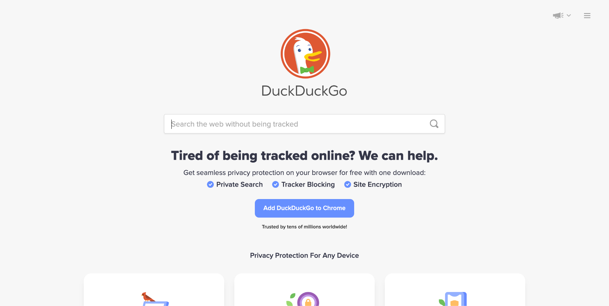 Search Engine คือ Duckduckgo