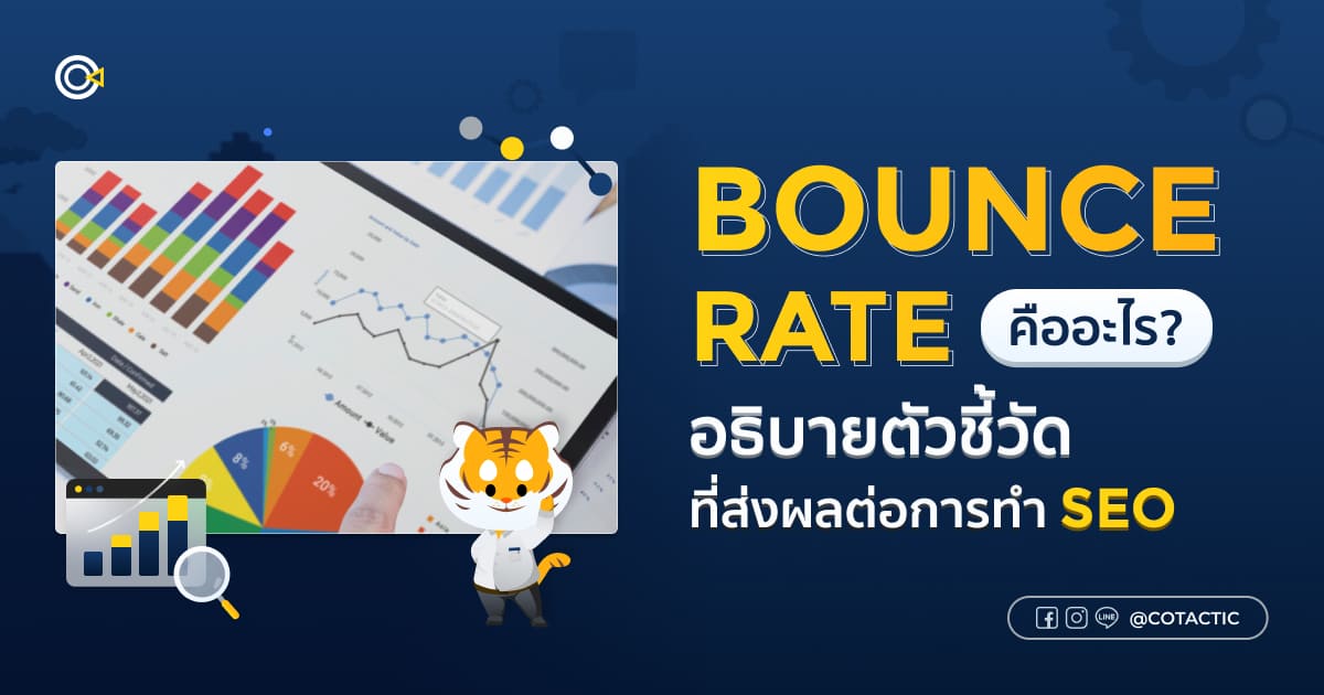 Bounce Rate คืออะไร ? อธิบายตัวชี้วัดที่ส่งผลต่อการทำ SEO บทความจาก Cotactic