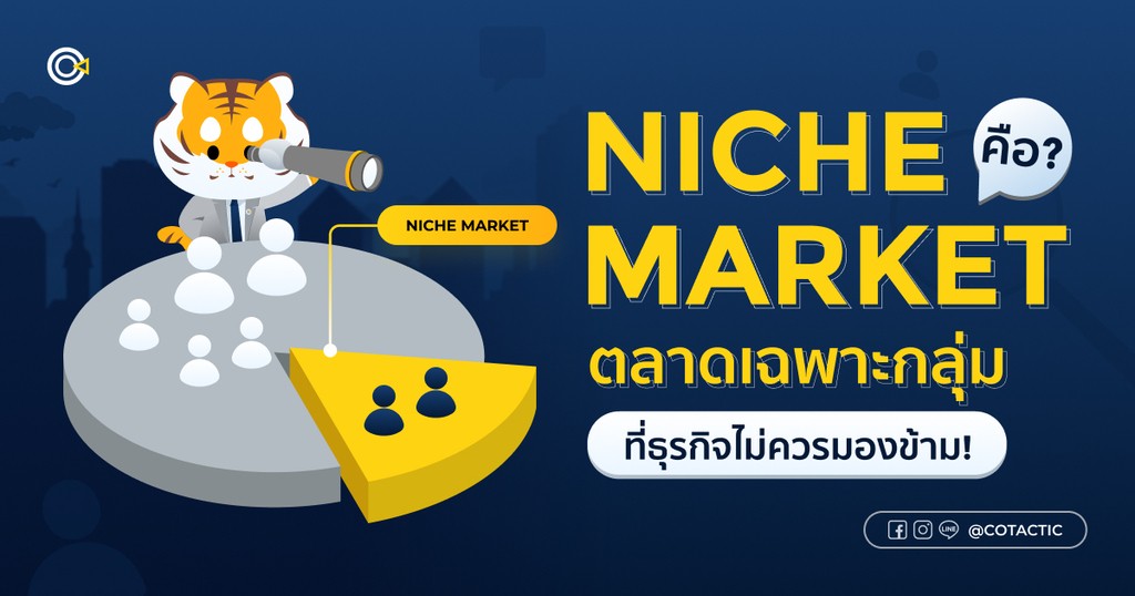 Niche Market คืออะไร ตลาดเฉพาะกลุ่ม เหมาะสำหรับเจาะกลุ่มลูกค้าให้ตรงตามกลุ่มเป้าหมาย