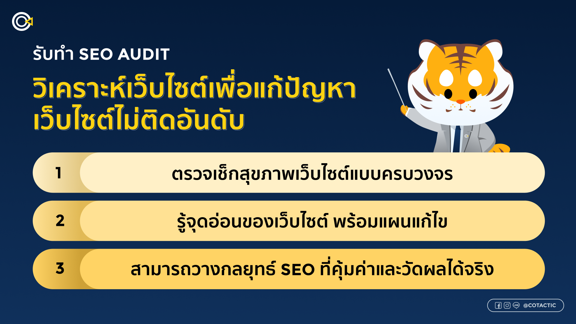 บริการรับทำ SEO Audit